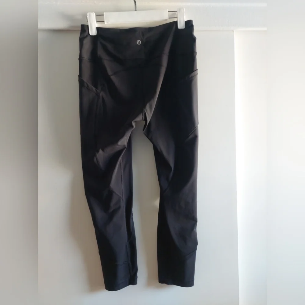 Lululemon all the right places crop legging black 8 Small Tear Along Seam.